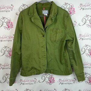 Cornell tradine jacket button up coat Olive Green Women's Blazer